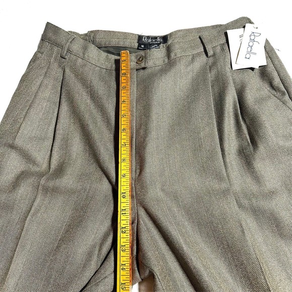 Rafaella Pleated Pants Women’s Size 16 Woolmark 100% Pure New Wool Worsted NWT - Picture 11 of 12